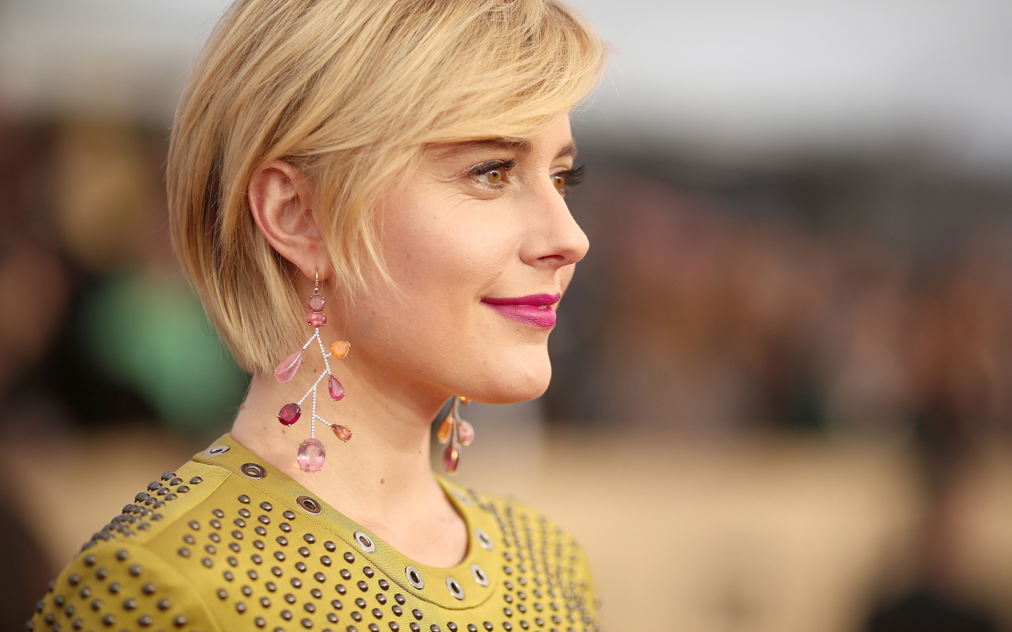 Американская актриса Грета Гервиг с очаровательной улыбкой