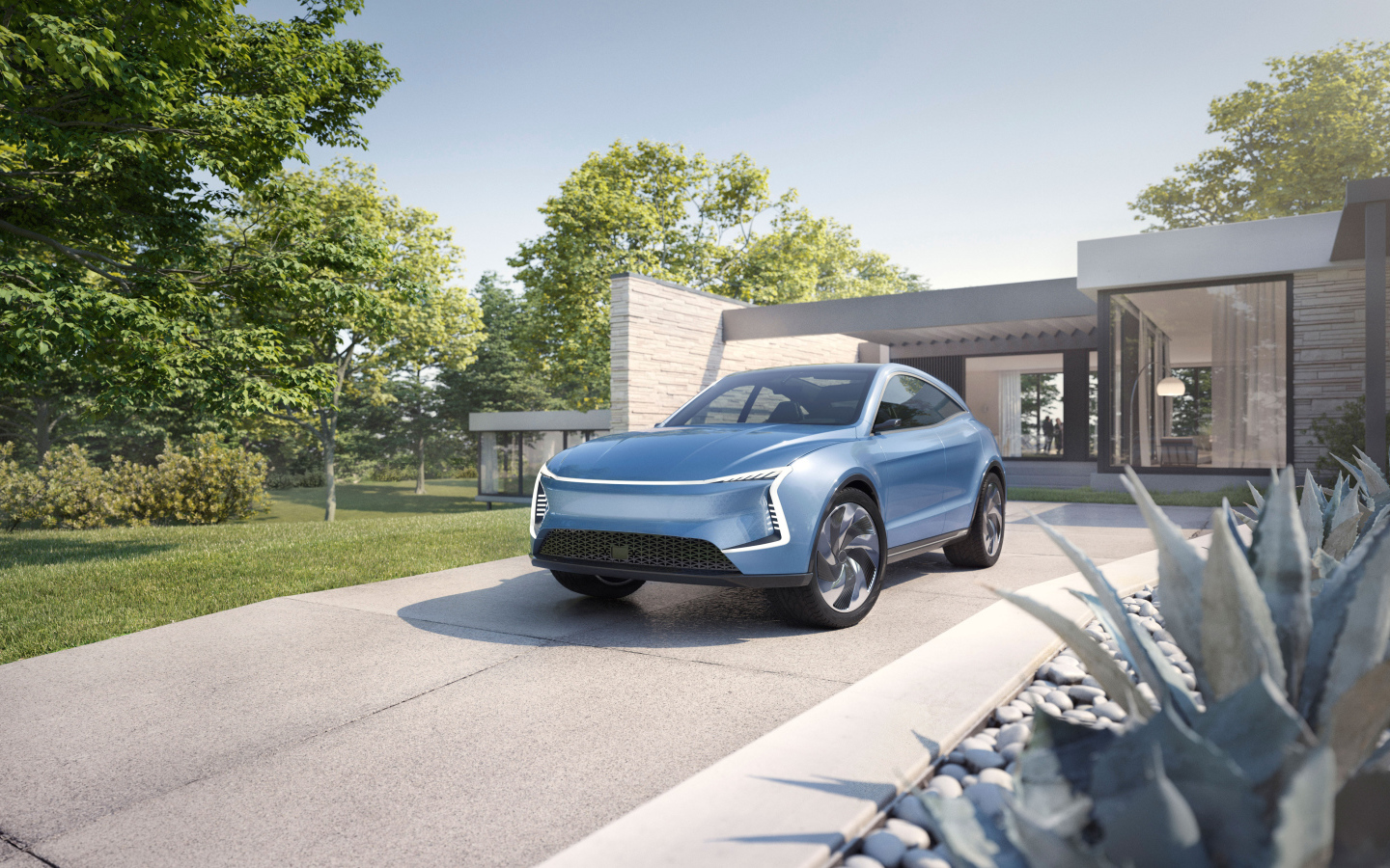 Электрический кроссовер концепт SF Motors SF5, 2019 года