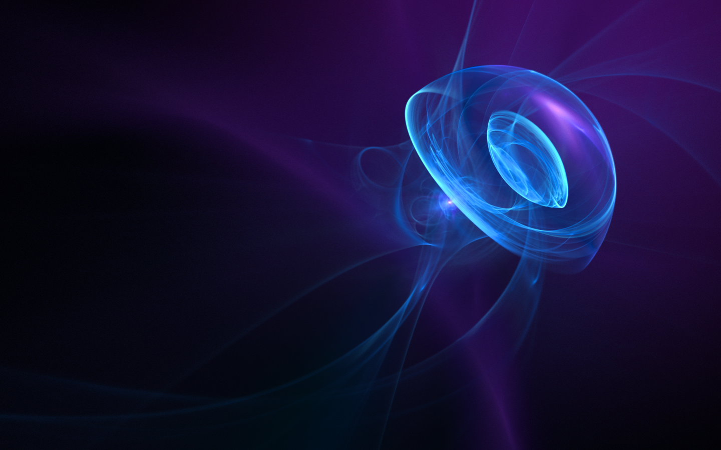 Неоновые волны на фиолетовом фоне