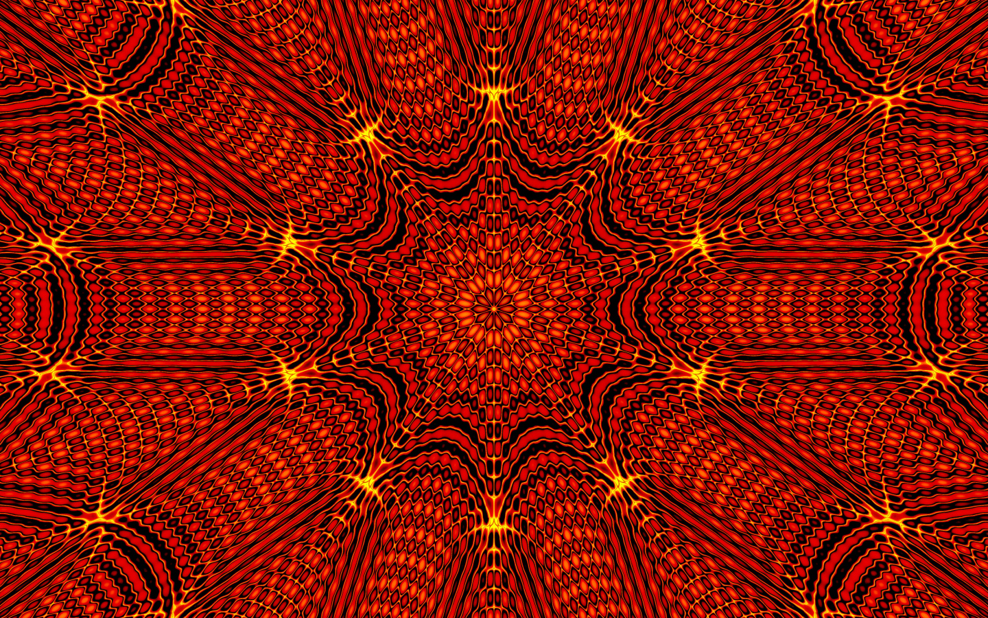 Красивый яркий оранжевый абстрактный рисунок калейдоскоп