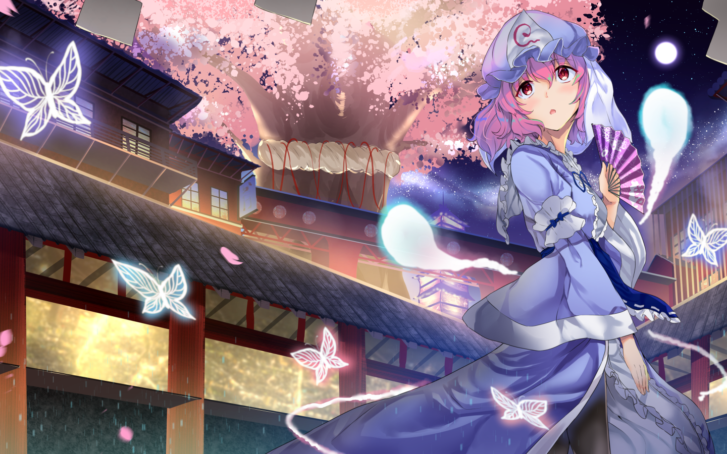 Девушка персонаж Юкари Якумо аниме Тохо