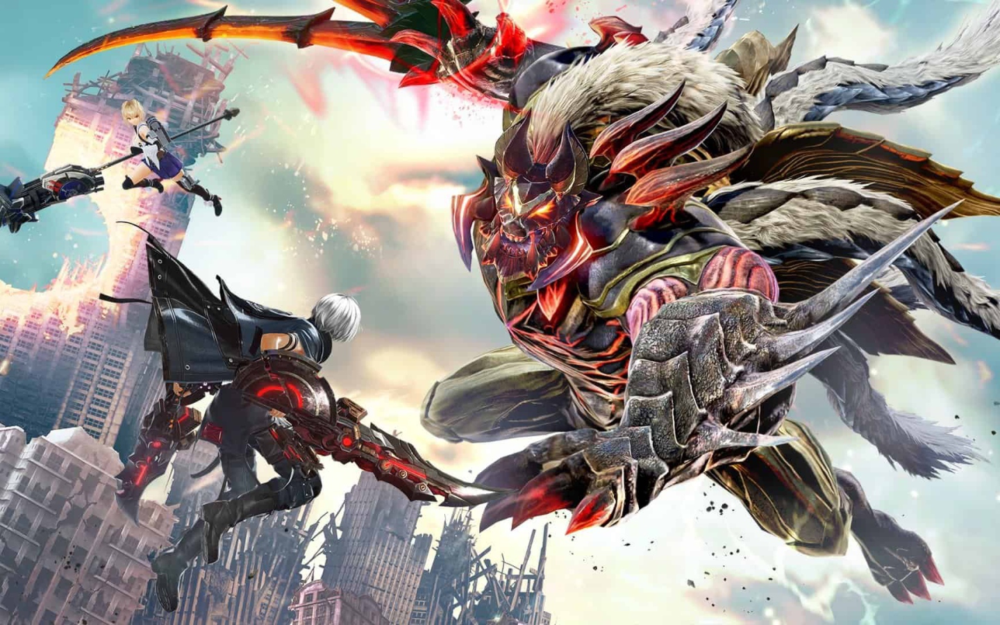 Кадр новой видеоигры God Eater 3, 2019 года