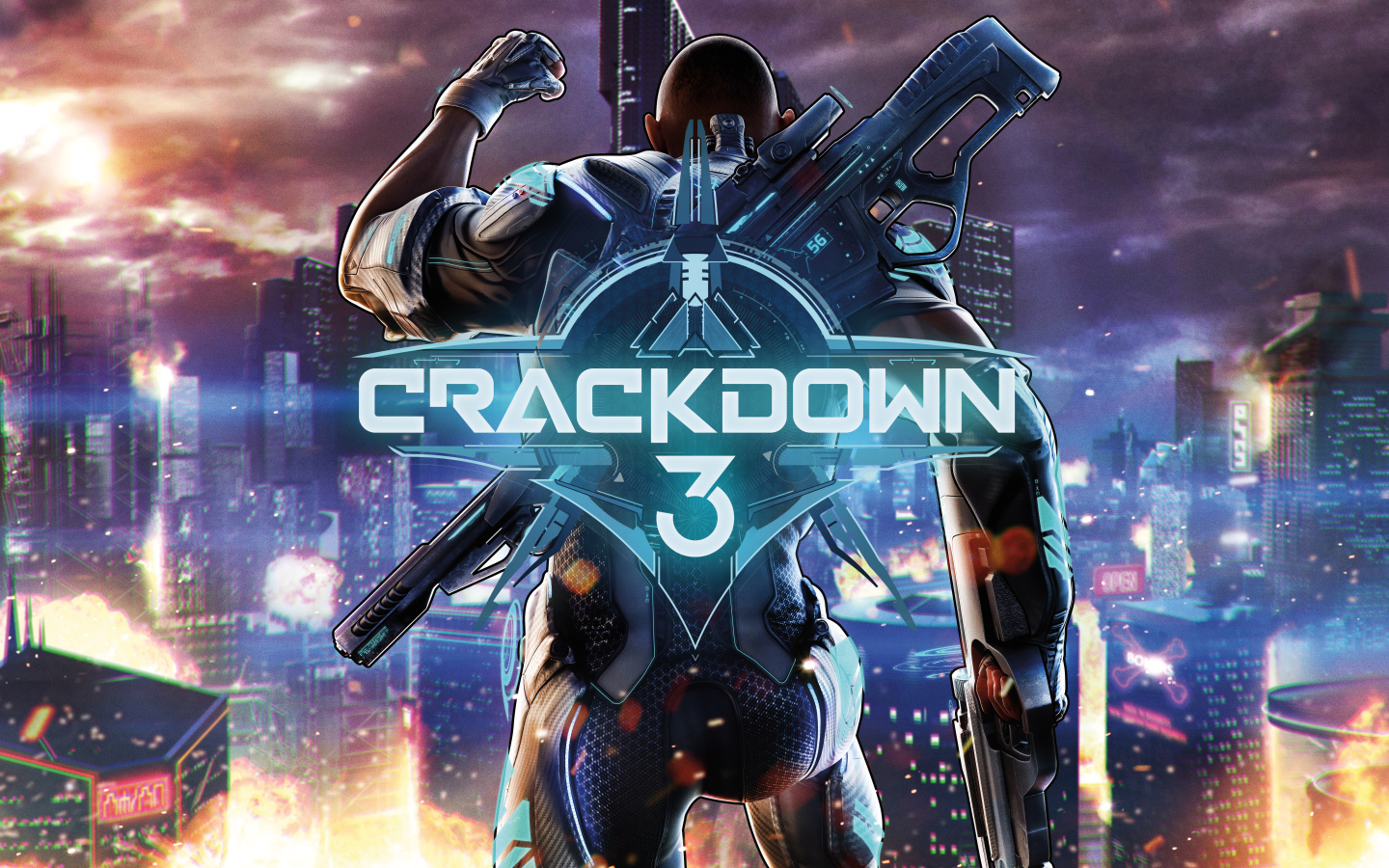 Постер компьютерной игры Crackdown 3, 2019 года