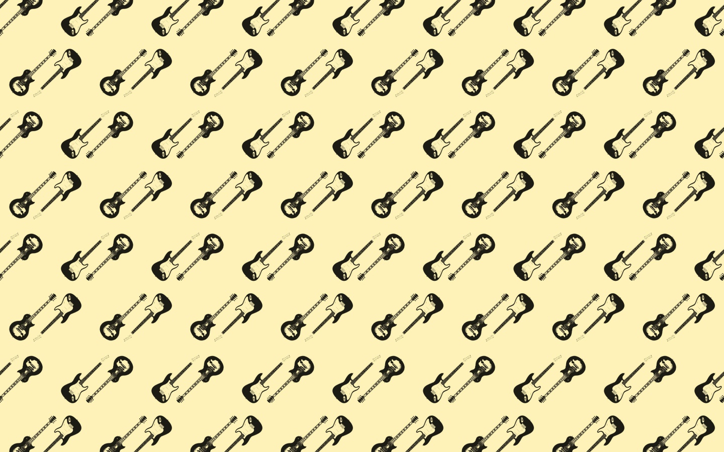 Много электрический гитар на бежевом фоне