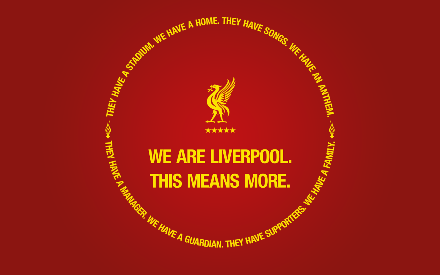 Logo of football club Liverpool on a red background