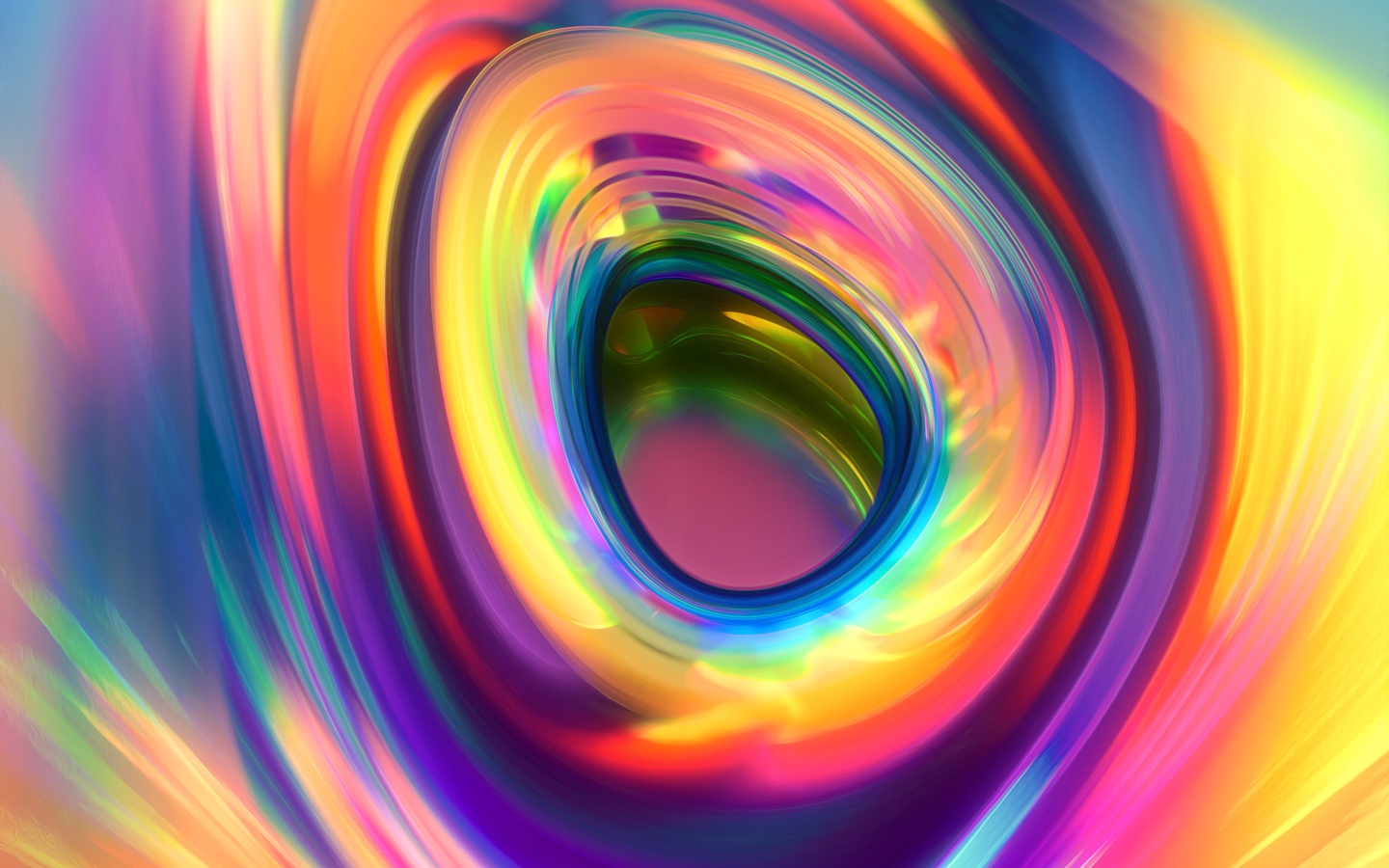 Абстрактное углубление цвета радуги