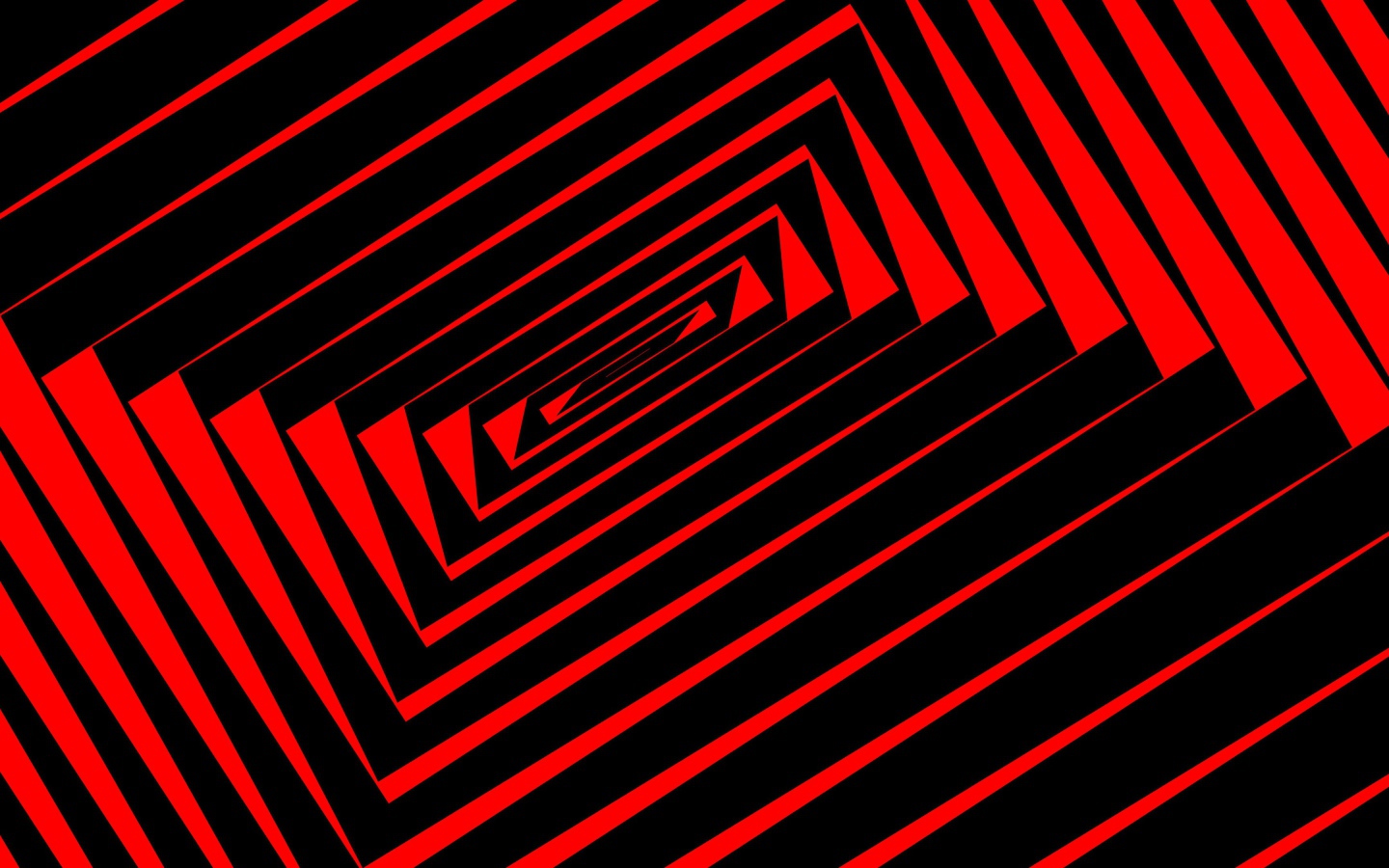Черные и красные спиральные линии, иллюзия 