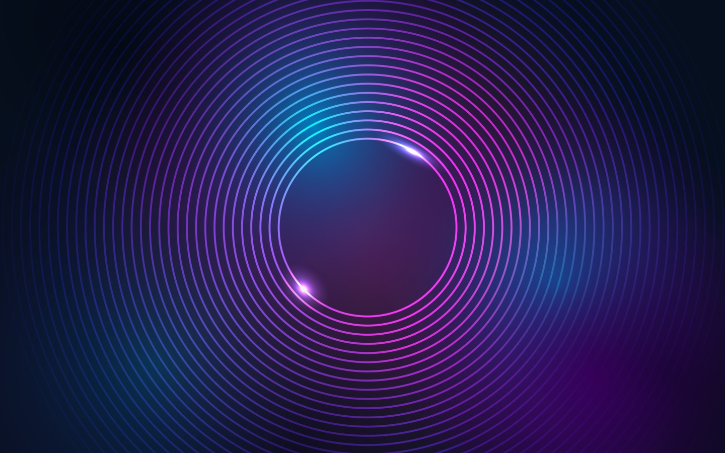Неоновые сиреневые яркие круги 