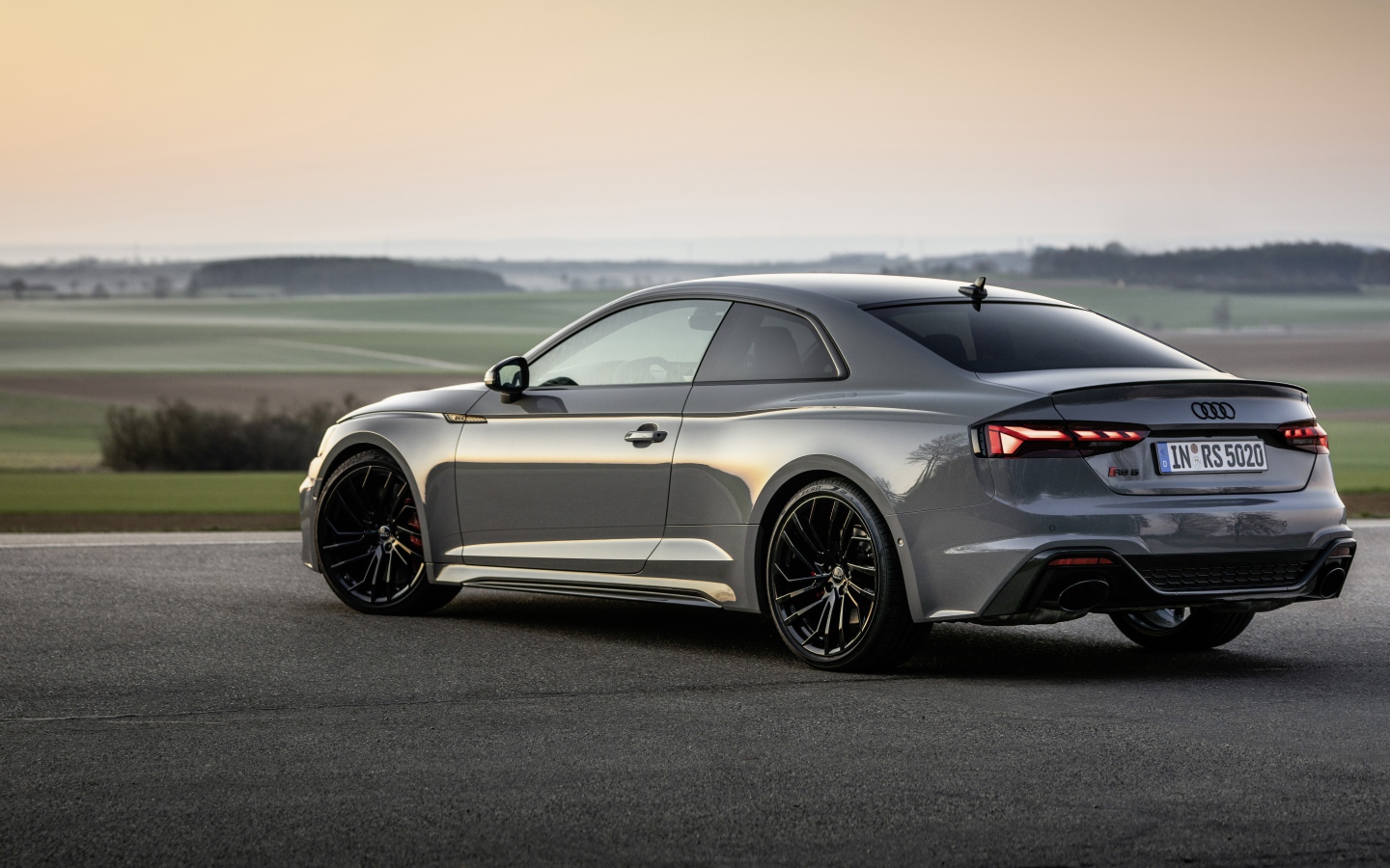 Автомобиль Audi RS 5 Coupe вид сзади 