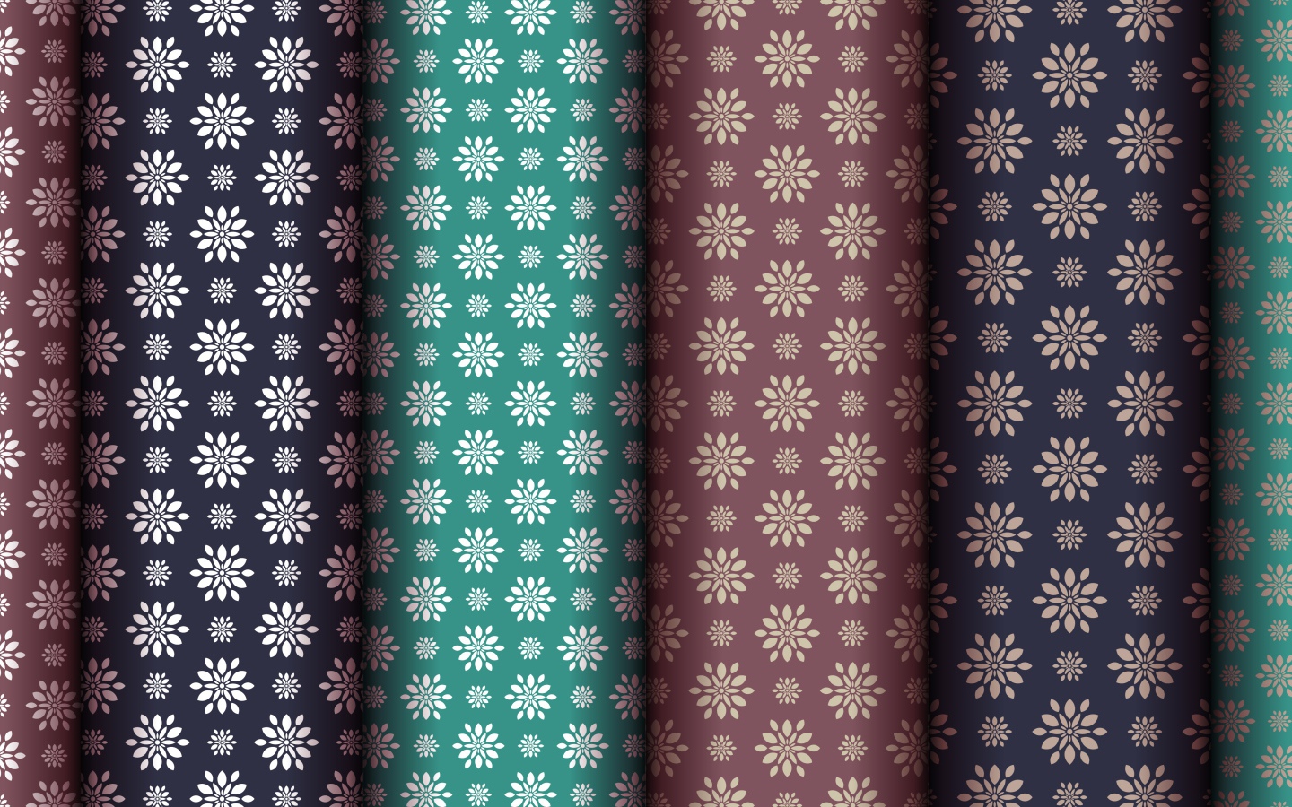 Разноцветные обои с цветами, фон 