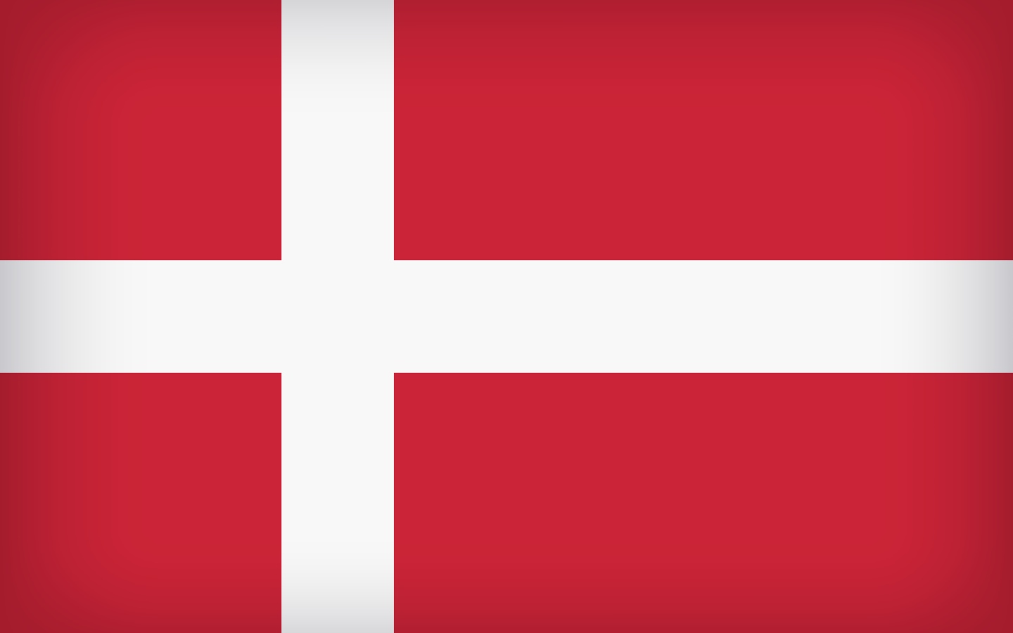 Красно -  белый флаг Дании 