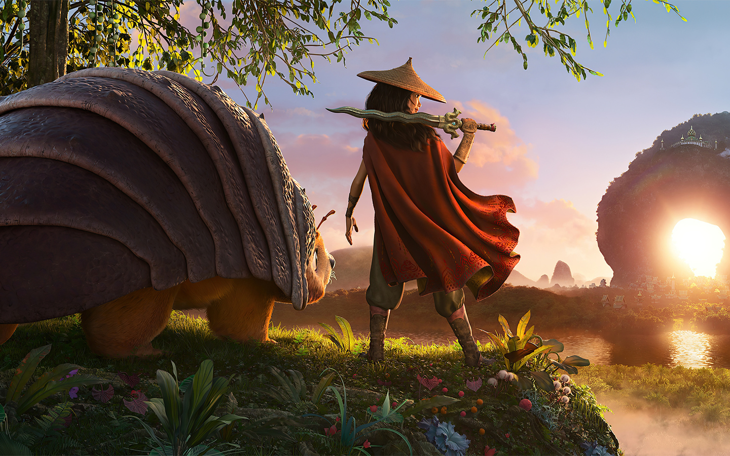 Кадр нового мультфильма Рейя и последний дракон, 2021