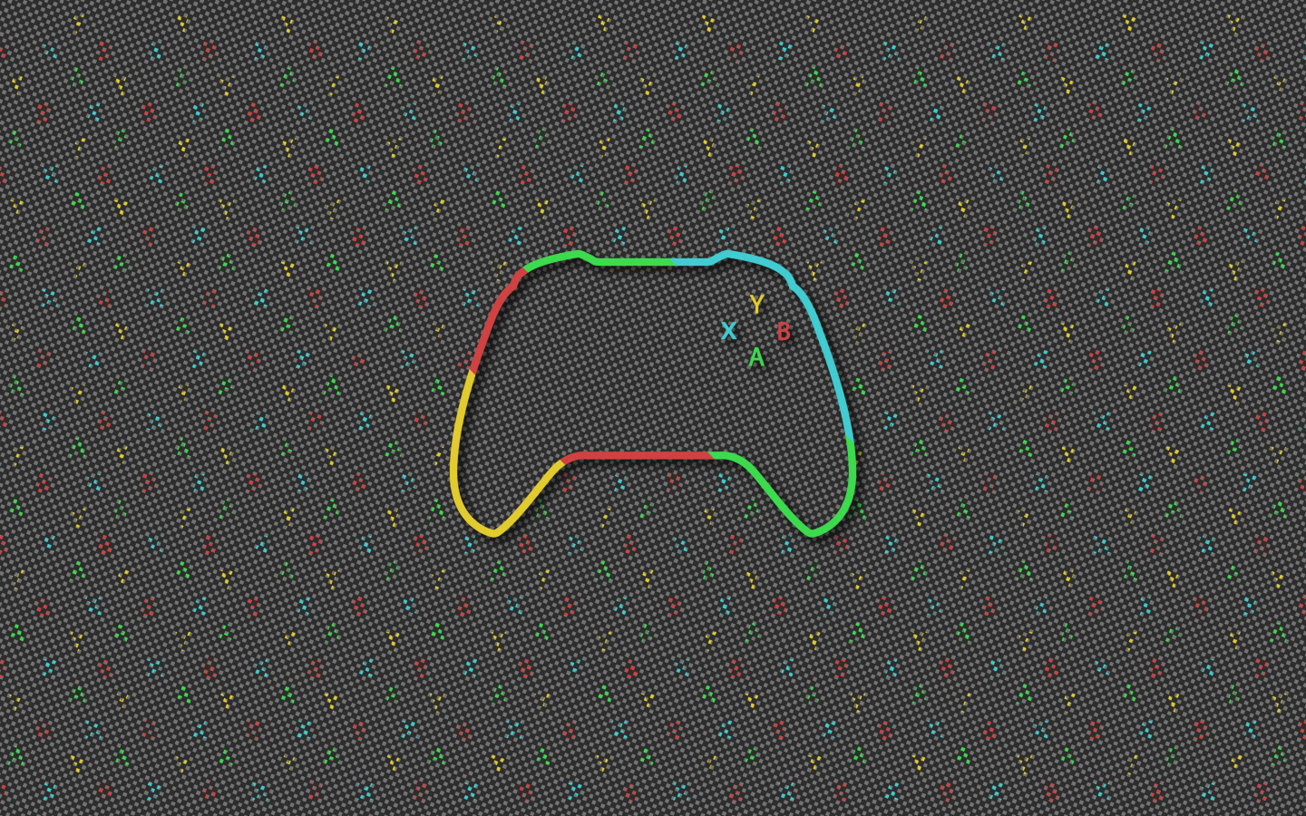 Нарисованный Xbox  контроллер 