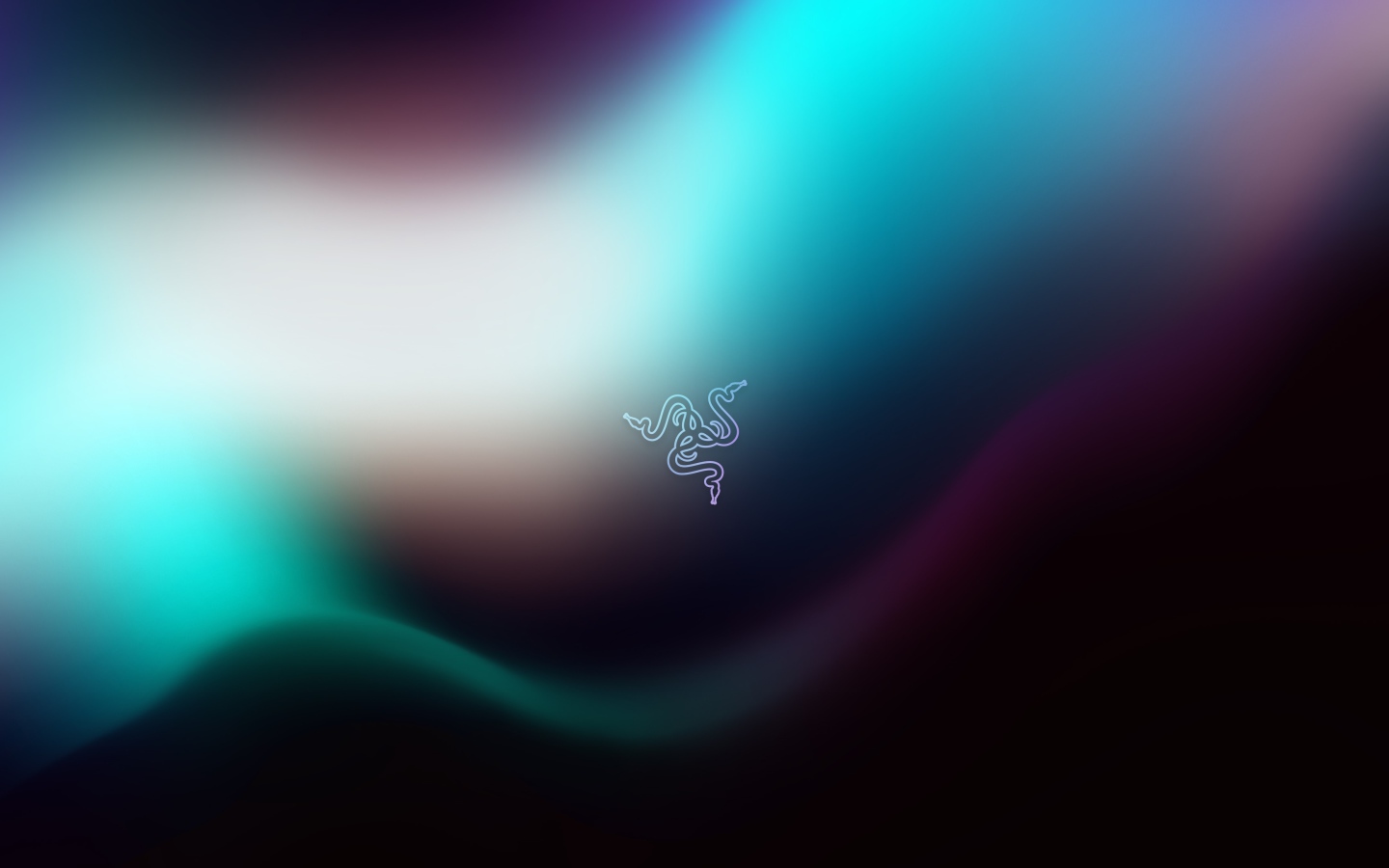 Логотип Razer  на неоновом фоне