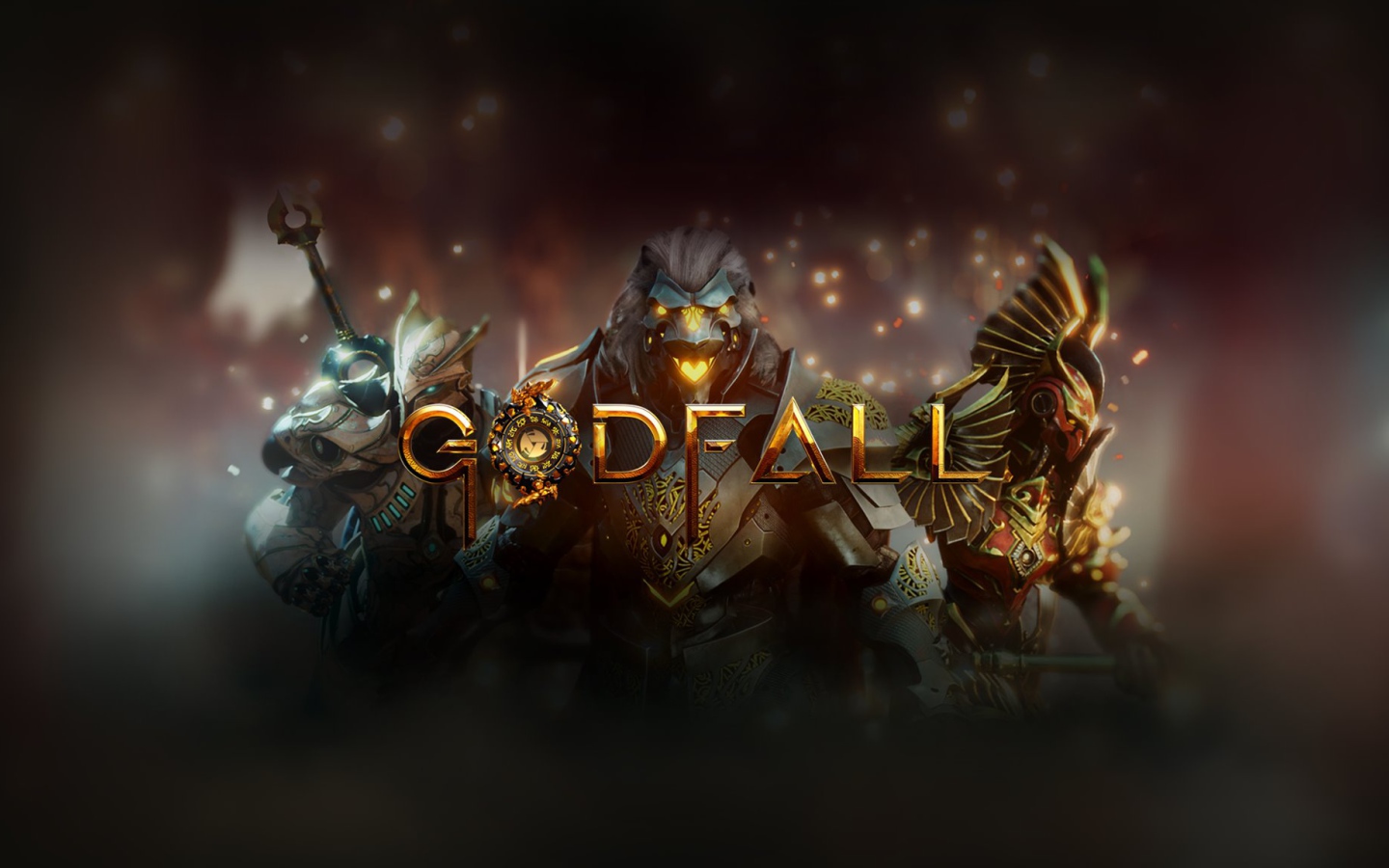 Постер с логотипом компьютерной игры Godfall, 2020