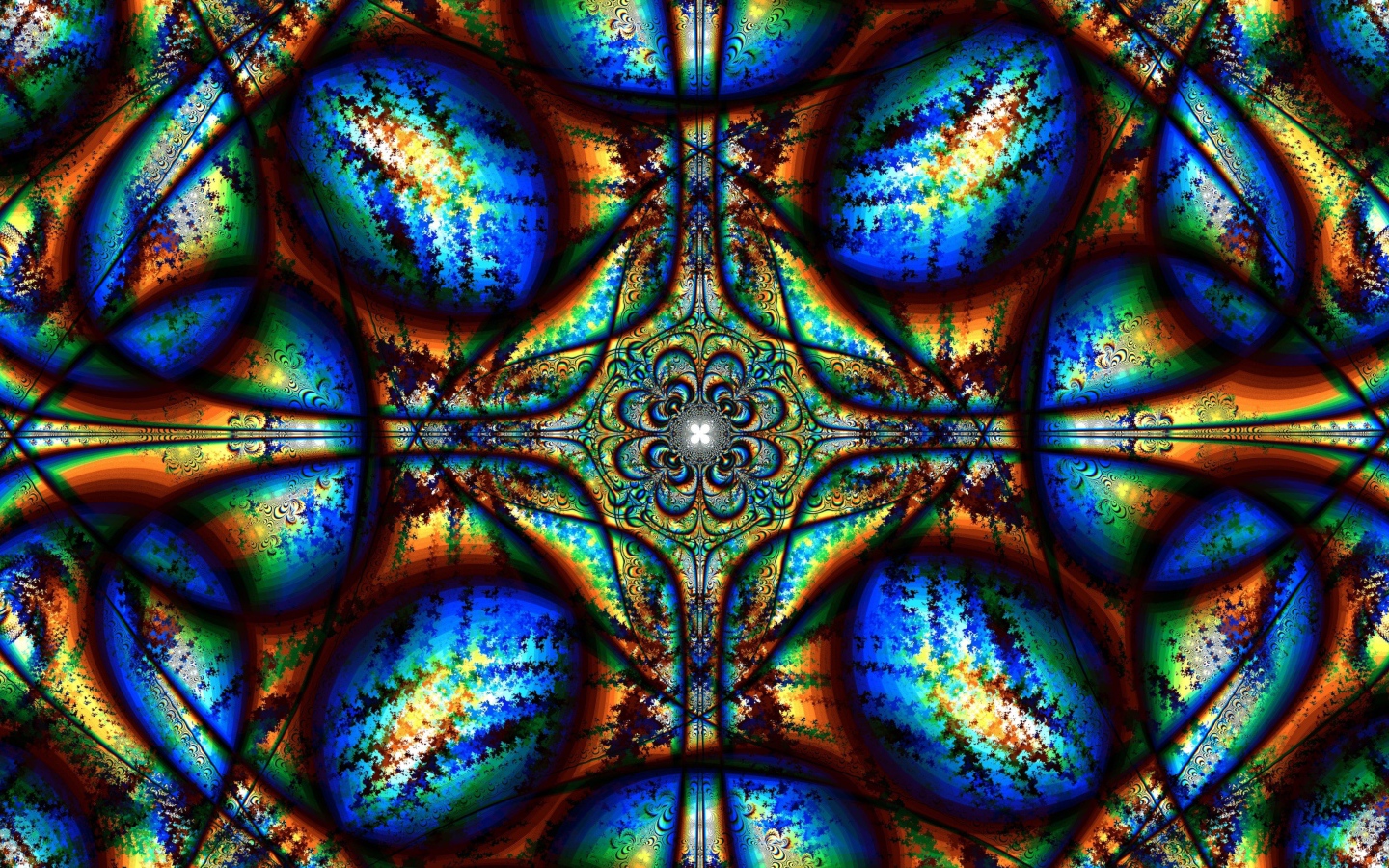 Красивый абстрактный  рисунок с калейдоскопа 