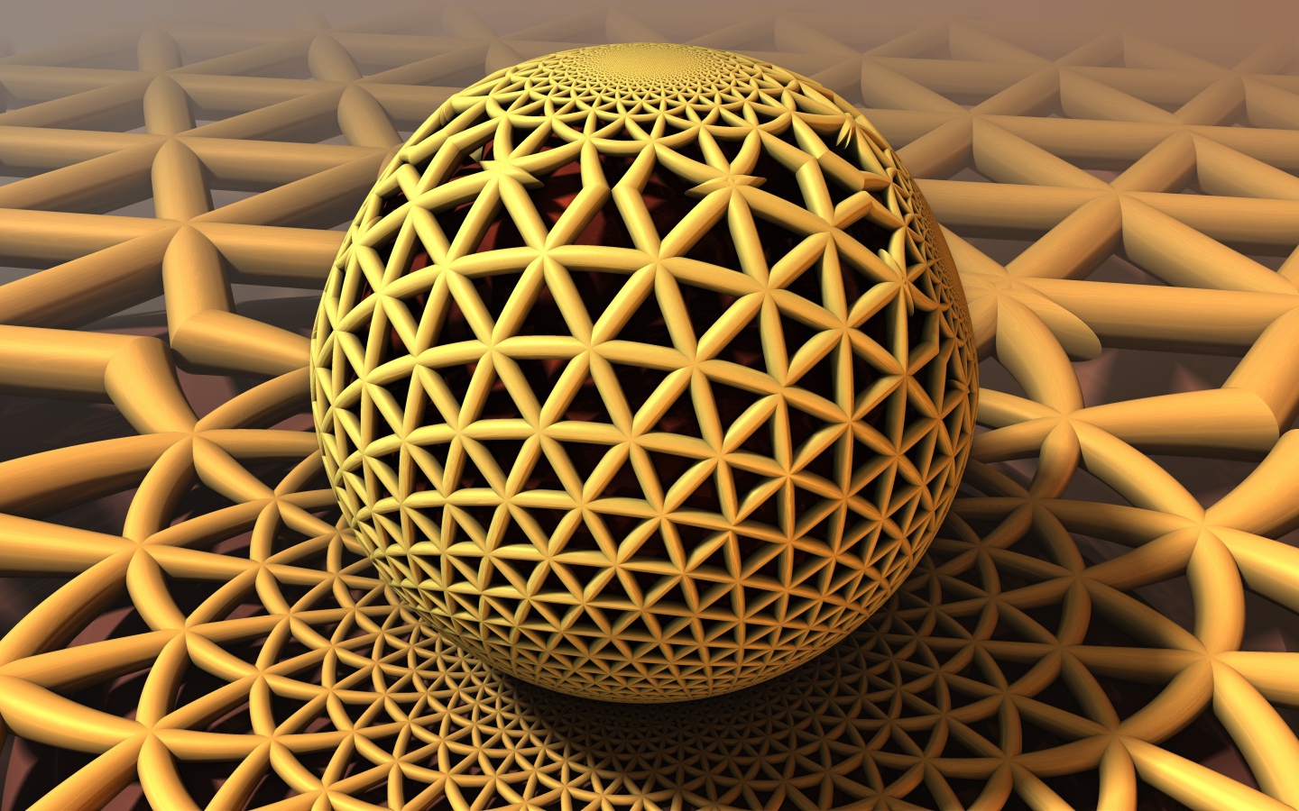 Complex fractal sphere 3d graphics