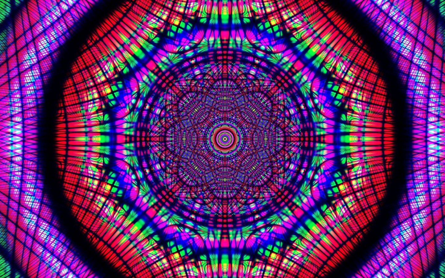 Разноцветный узор калейдоскопа 
