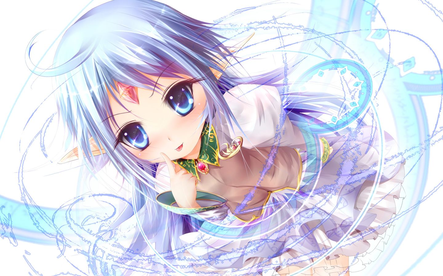 Голубоглазая красивая девушка аниме Rance