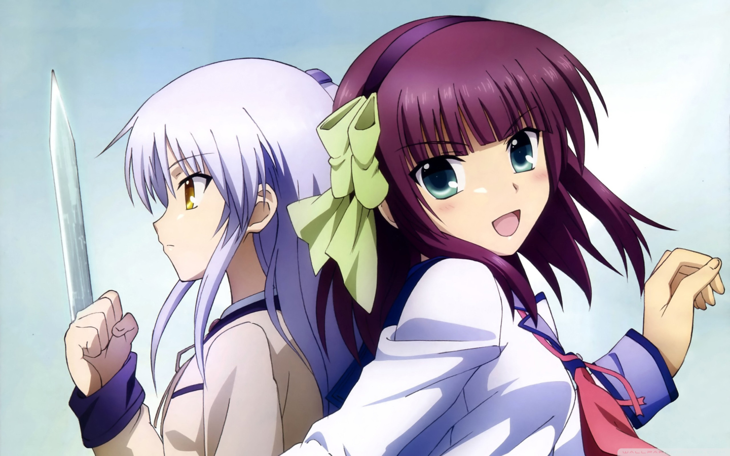 Две девушки аниме Angel Beats! Yusa