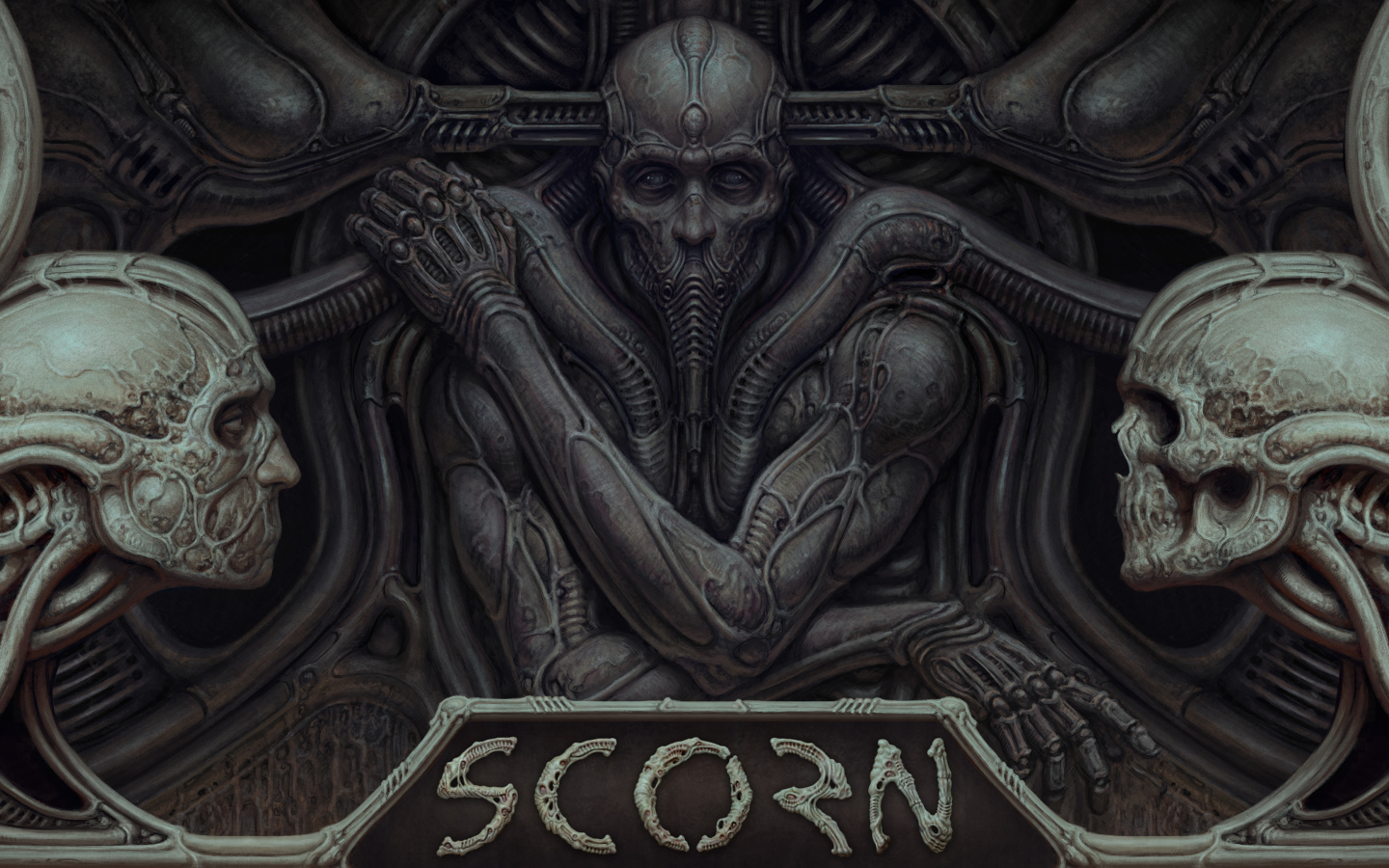 Постер компьютерной игры Scorn, 2021