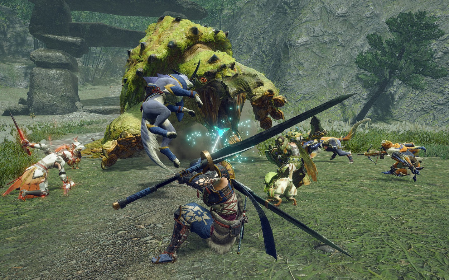 Скриншот игры Monster Hunter Rise, 2021