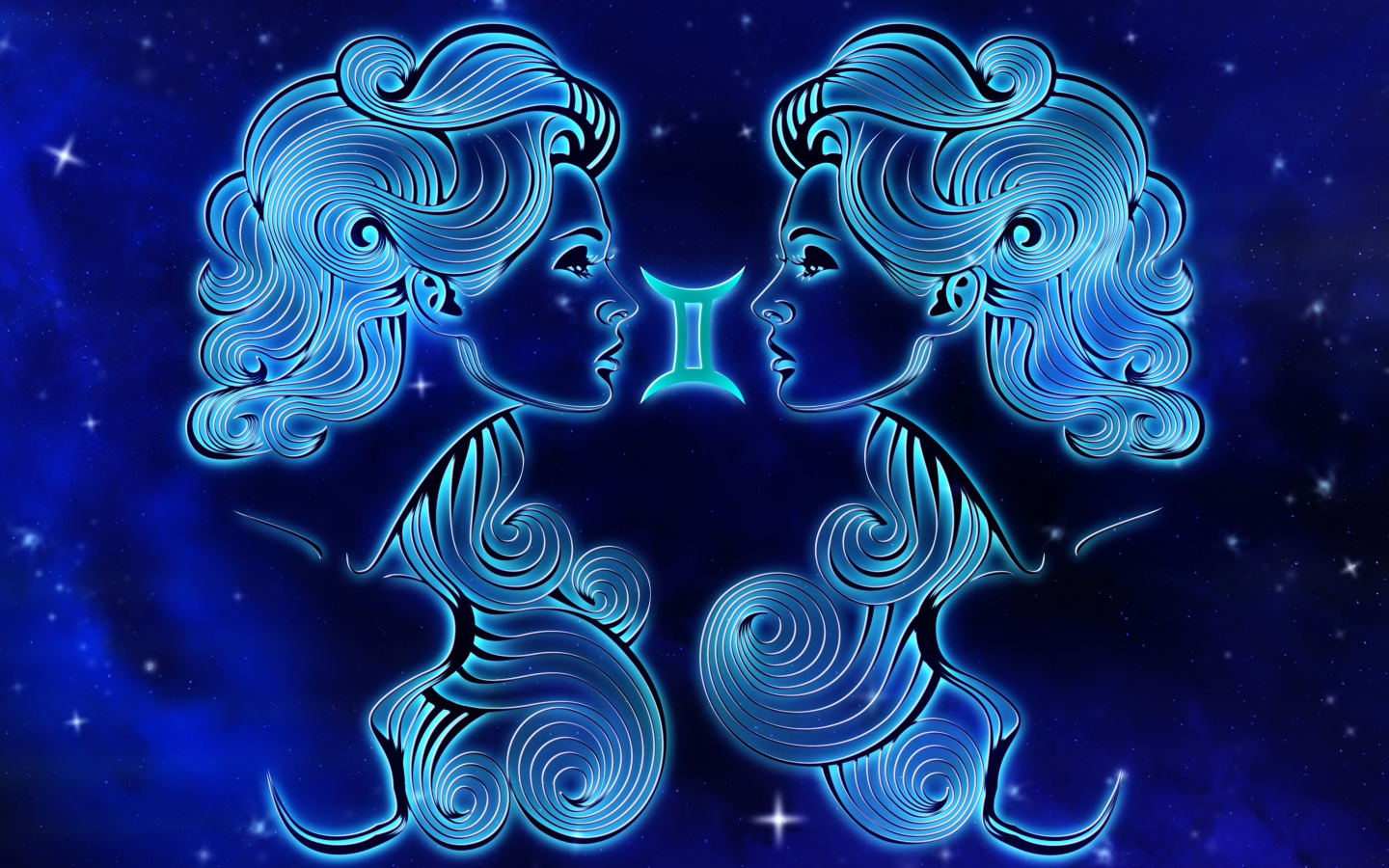 Beautiful zodiac sign Gemini