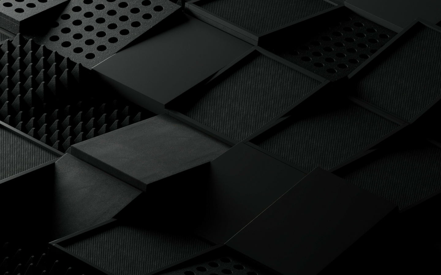 Абстрактные черные квадраты