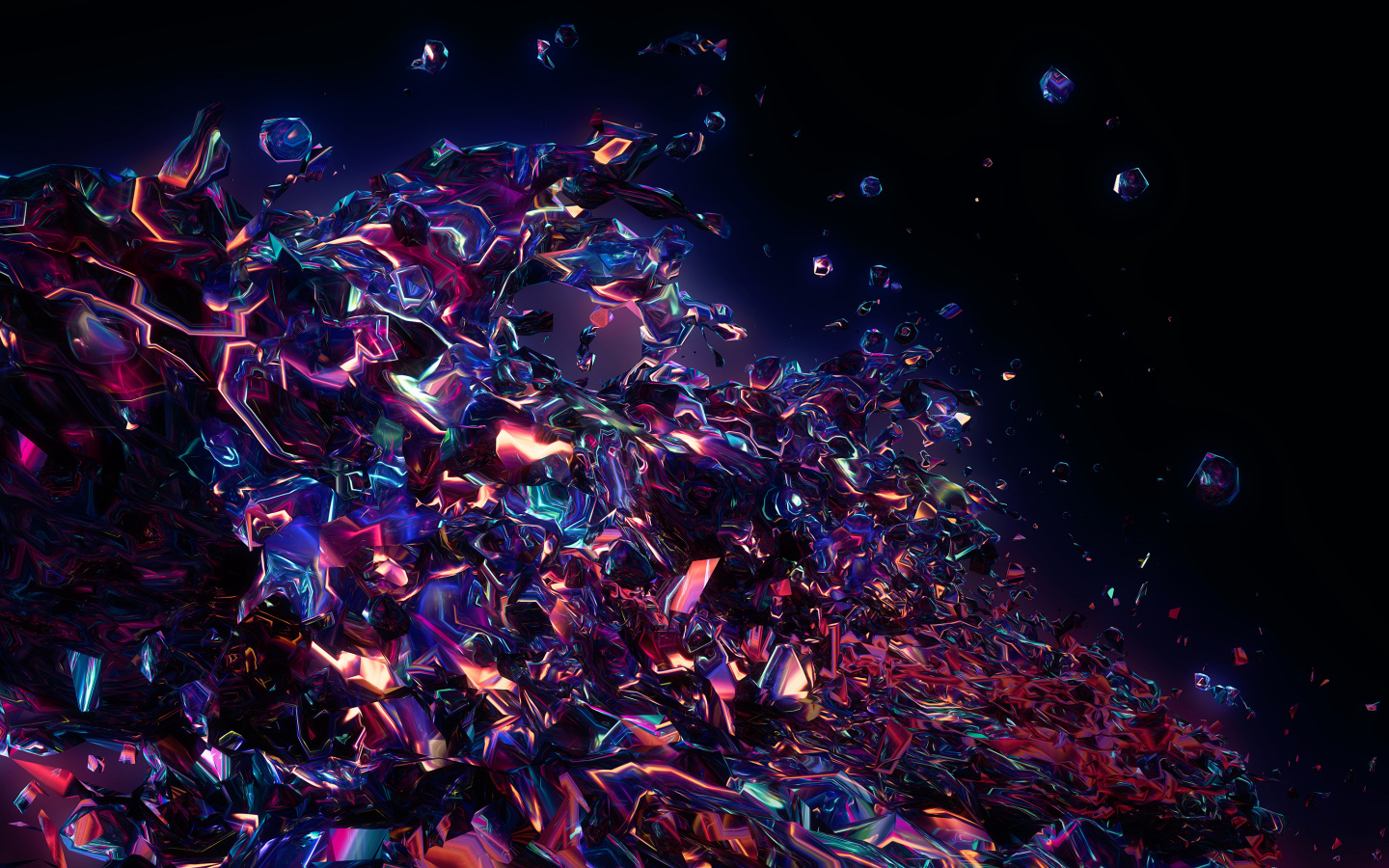 Абстрактная разноцветная лава