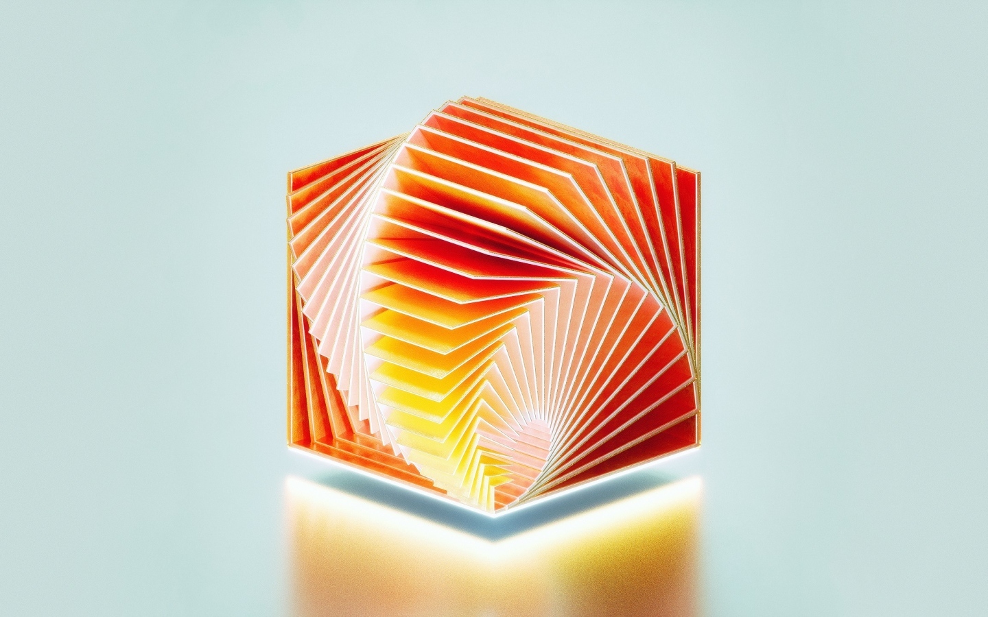 Куб 3д на сером фоне