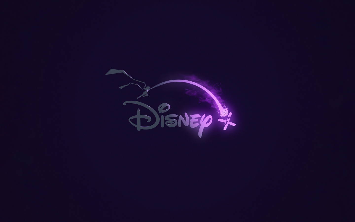 Логотип Дисней на синем фоне