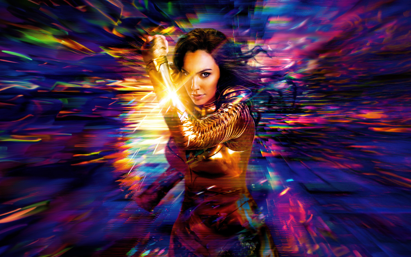 Яркая женщина супергерой в фильме Чудо-женщина 1984