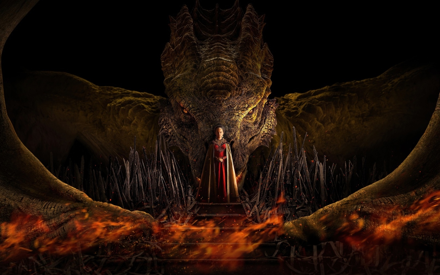 Фантастический дракон и принц