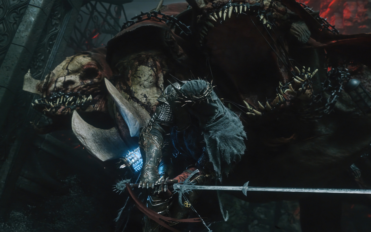 Битва с монстром компьютерная игра The Lords of the Fallen