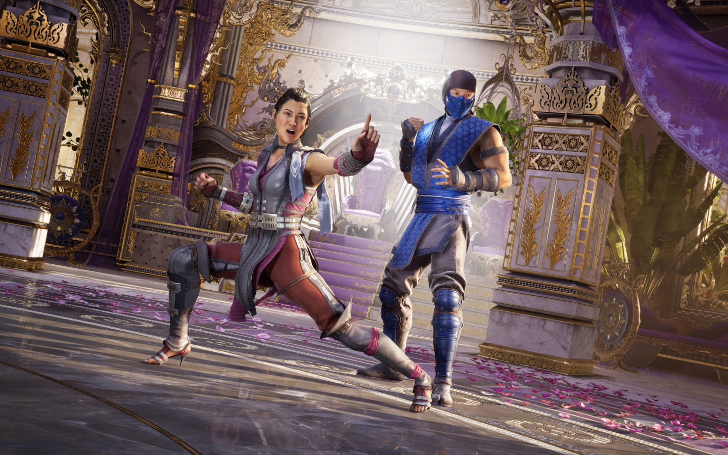 Персонажи Саб Зиро и Ли Мей в компьютерной игре Mortal Kombat 1