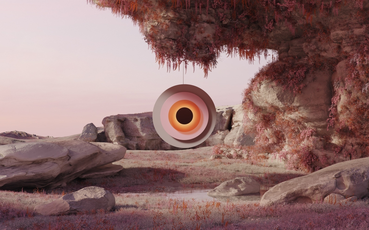 Круг для игры в дартс в горах