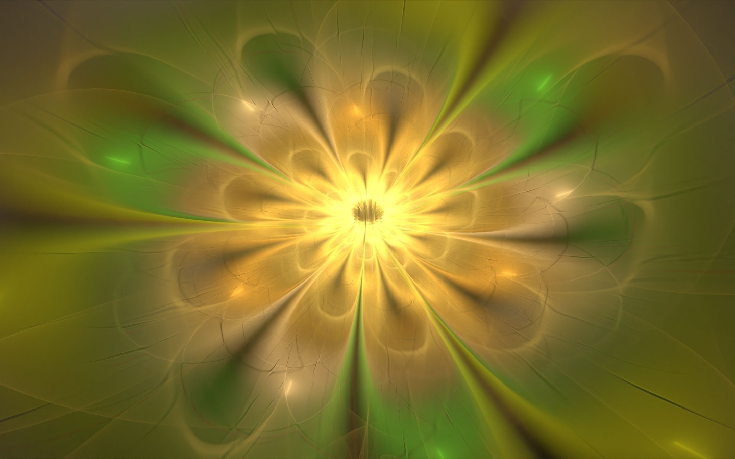 Красивый абстрактный цветок с желтой серединкой