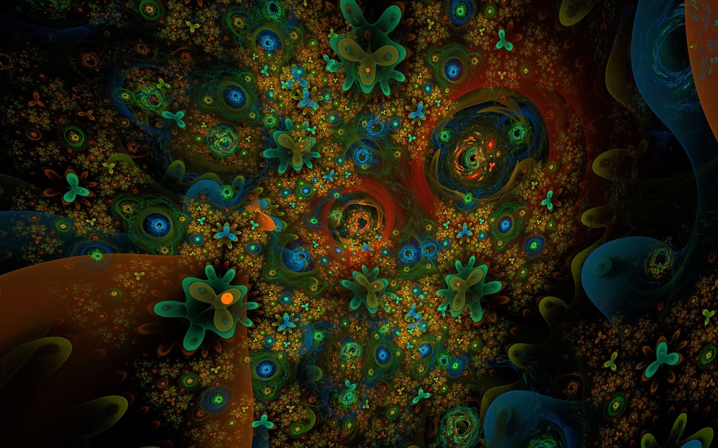 Зеленые абстрактные листья на фоне