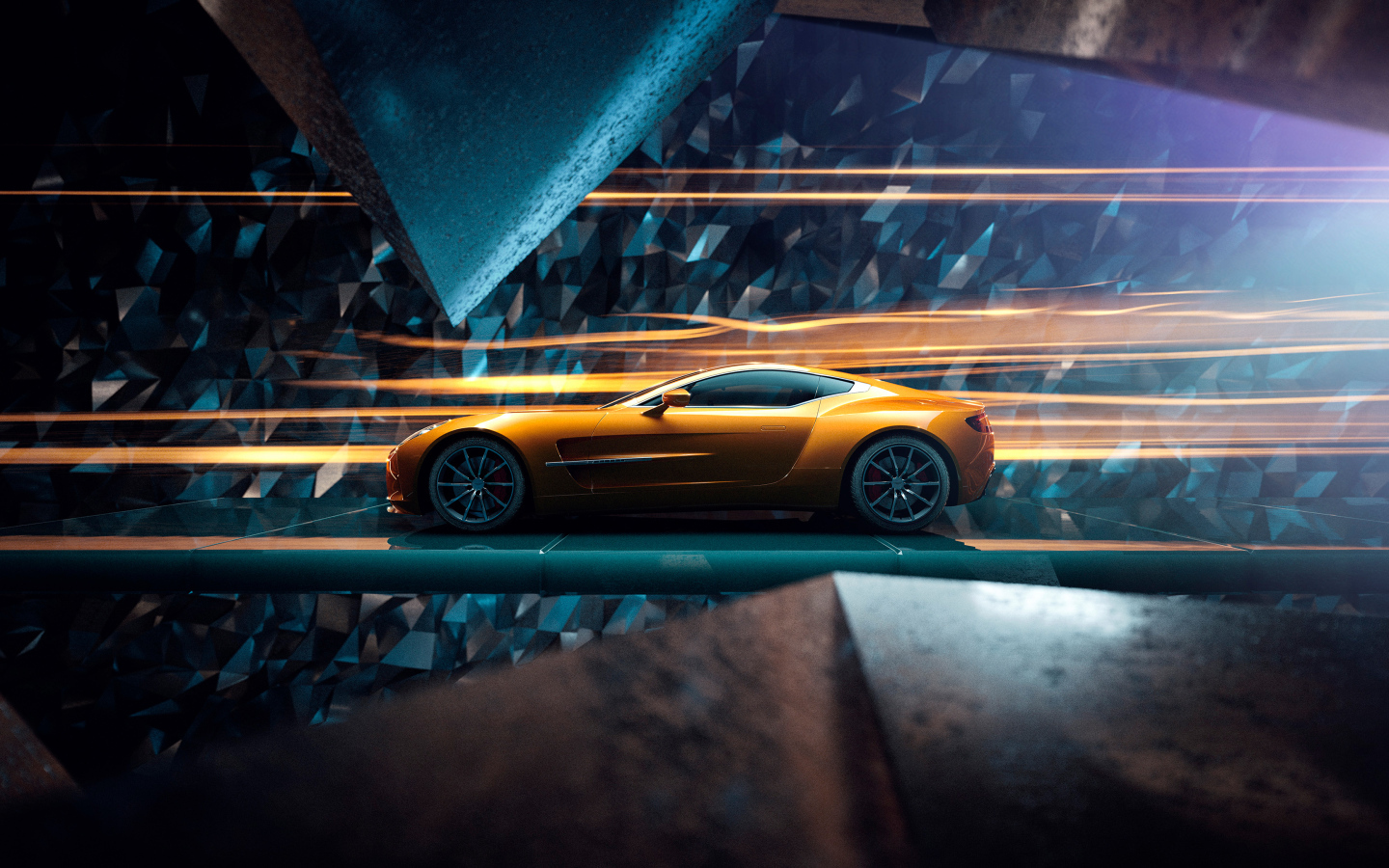 Быстрый автомобиль Aston Martin One 77