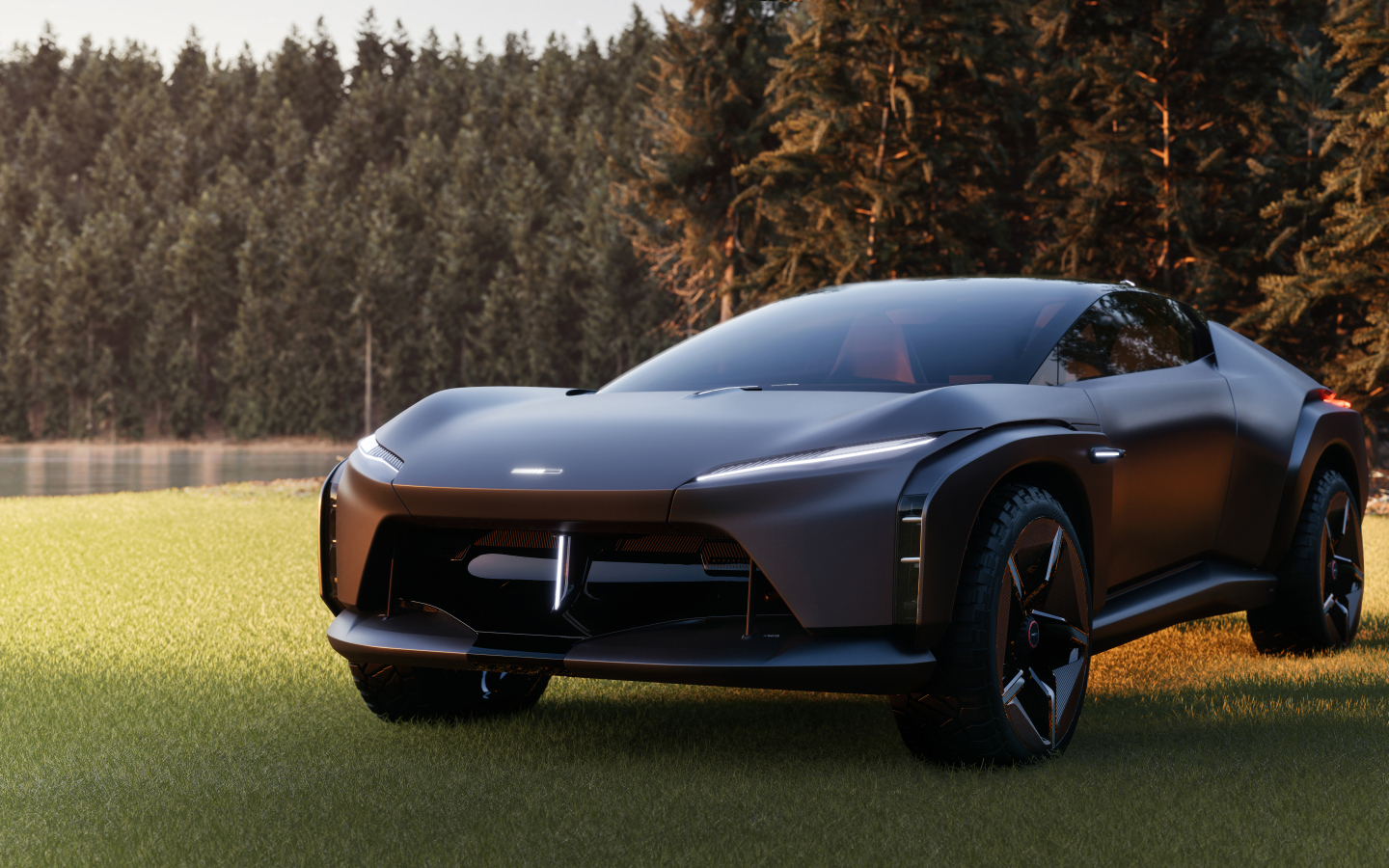 Черный автомобиль  Italdesign Quintessenza 2024