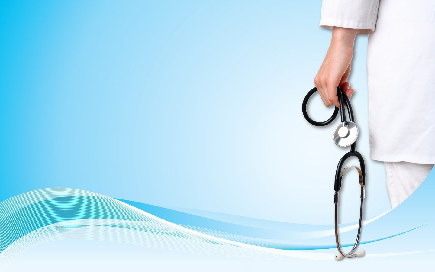 Медицинский фон с врачом и стетоскопом