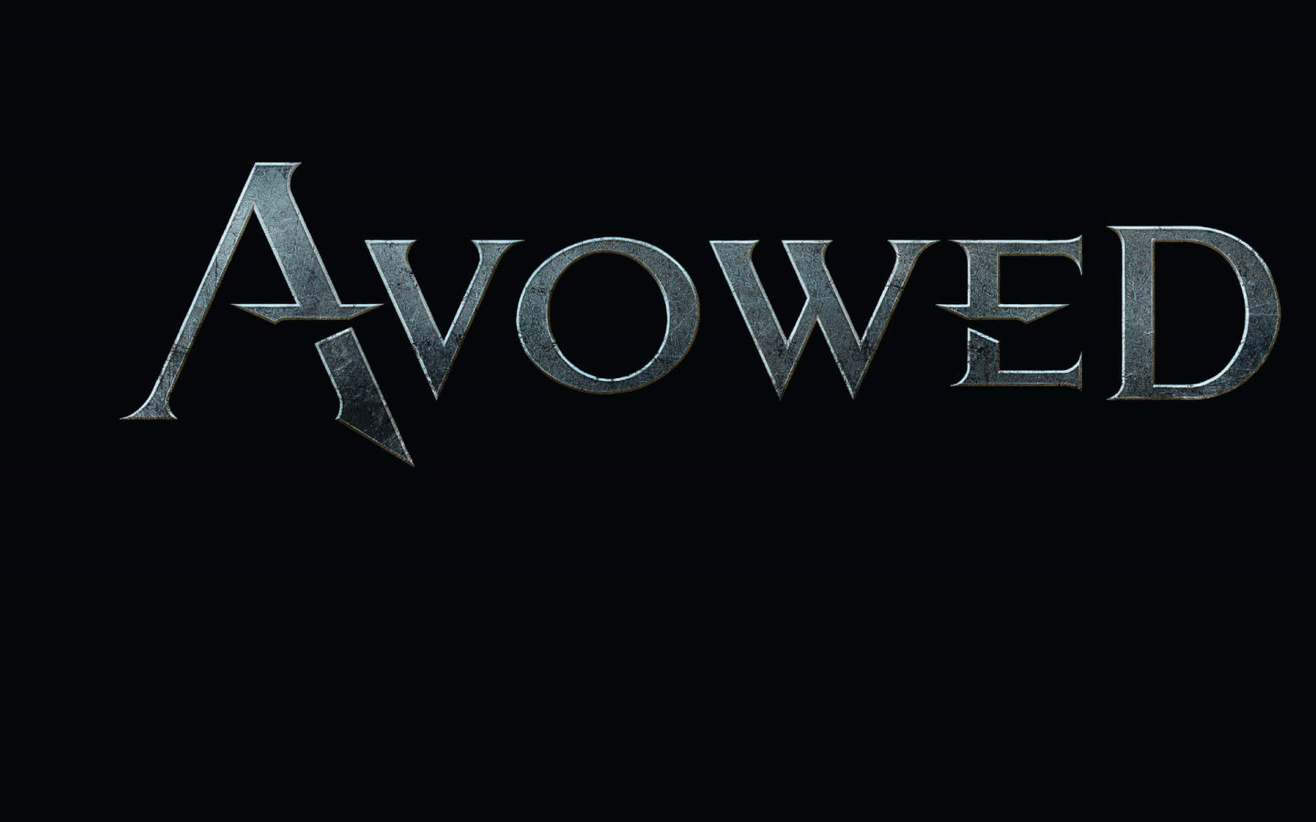 Постер компьютерной игры Avowed на черном фоне