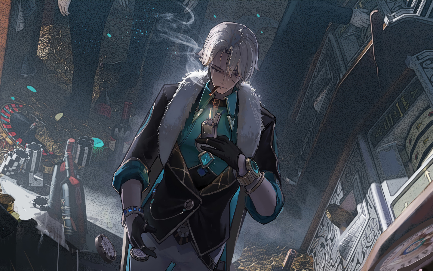 Персонаж компьютерной игры Aventurine - Honkai: Star Rail