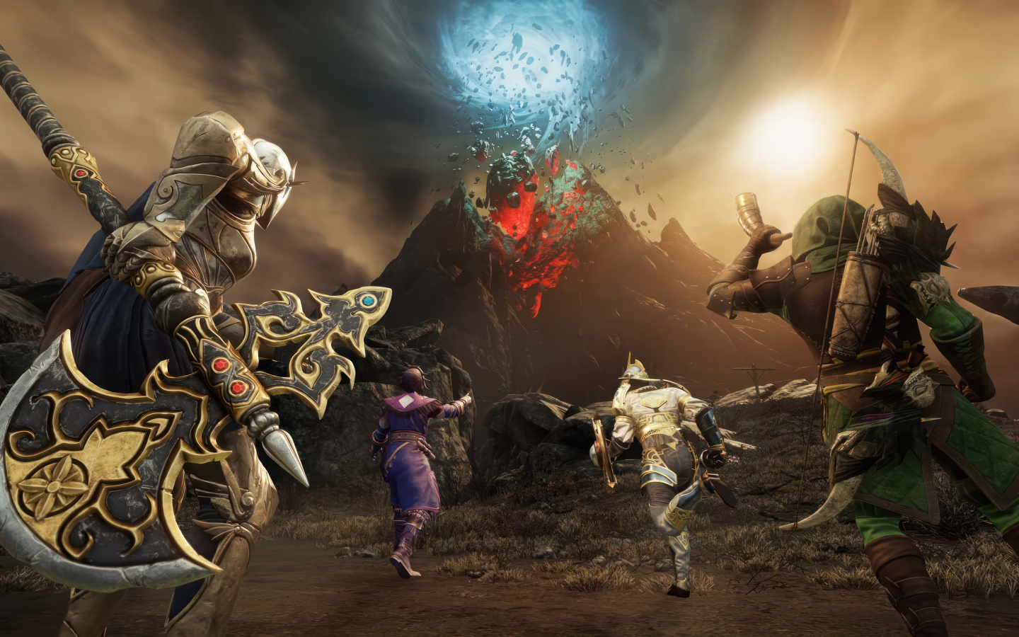 Дыра в небе в компьютерной игре New World: Aeternum, 2024