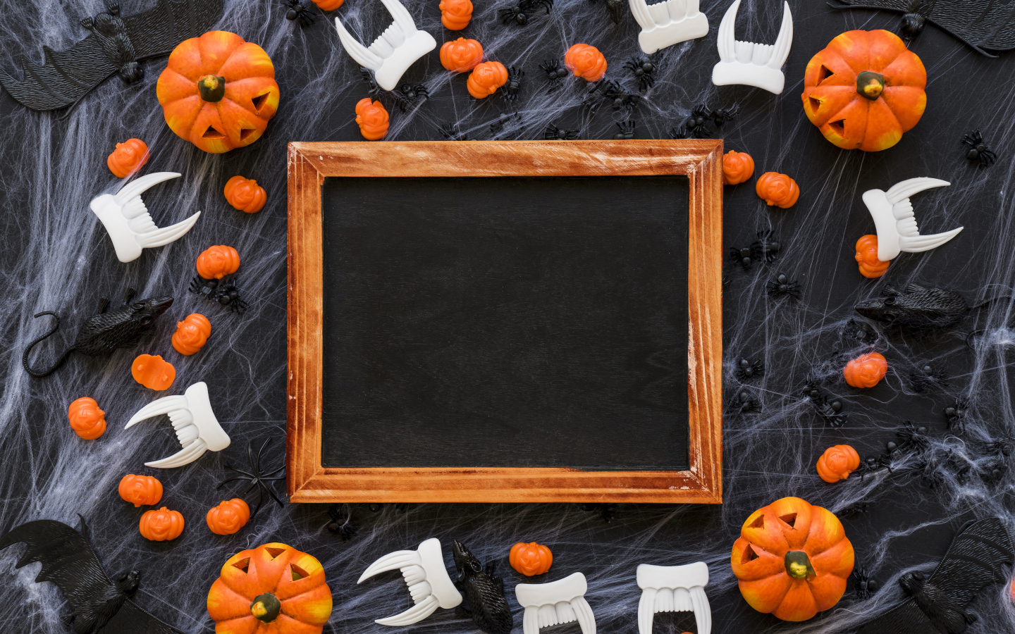 Рамка с декором для открытки на Хэллоуин