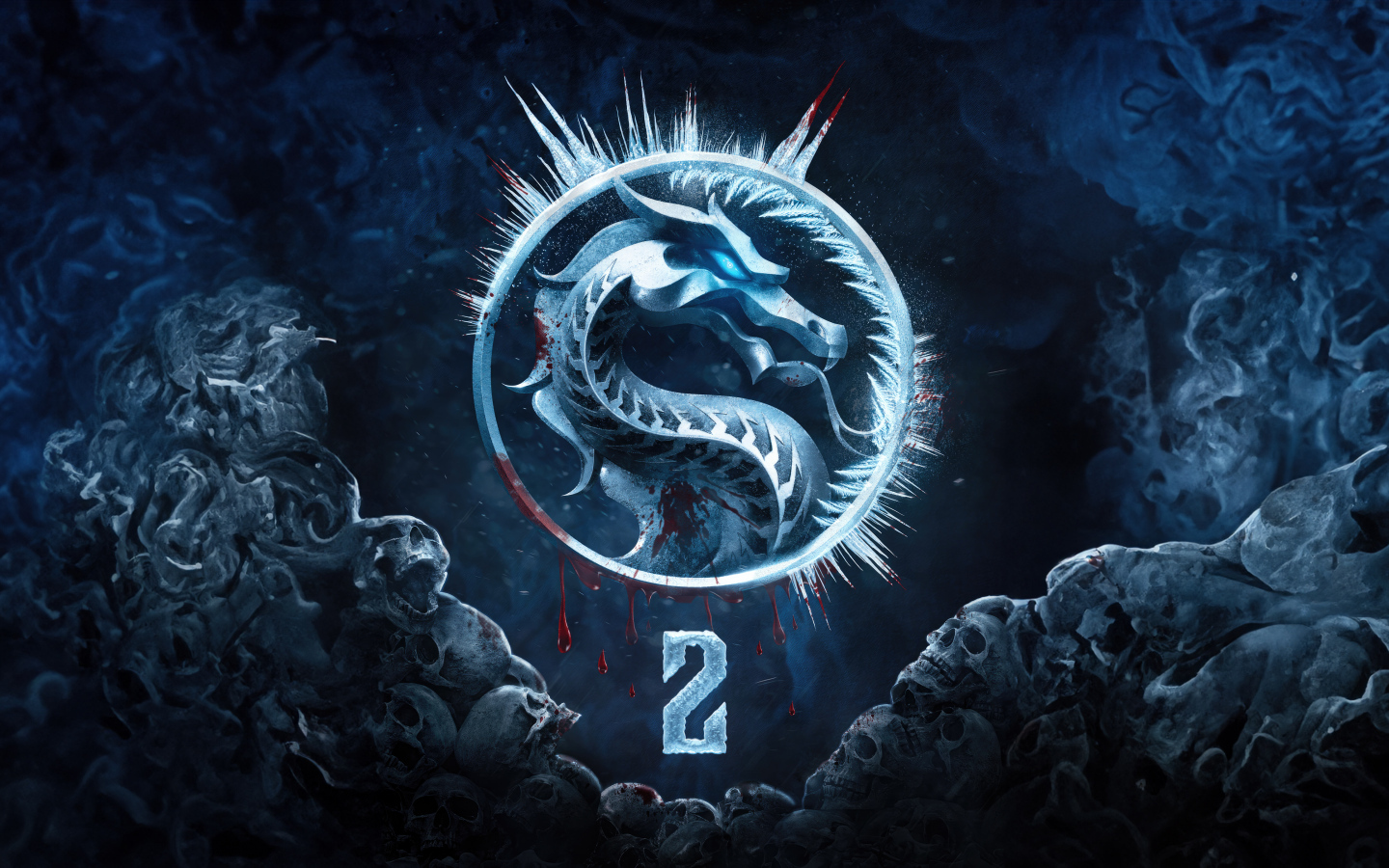 Ледяной постер нового фильма Мортал Комбат 2, 2024