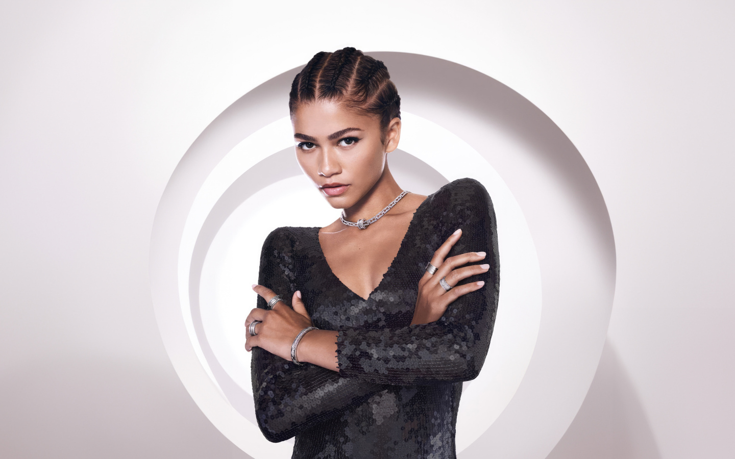 Красивая девушка американская актриса и певица Зендея