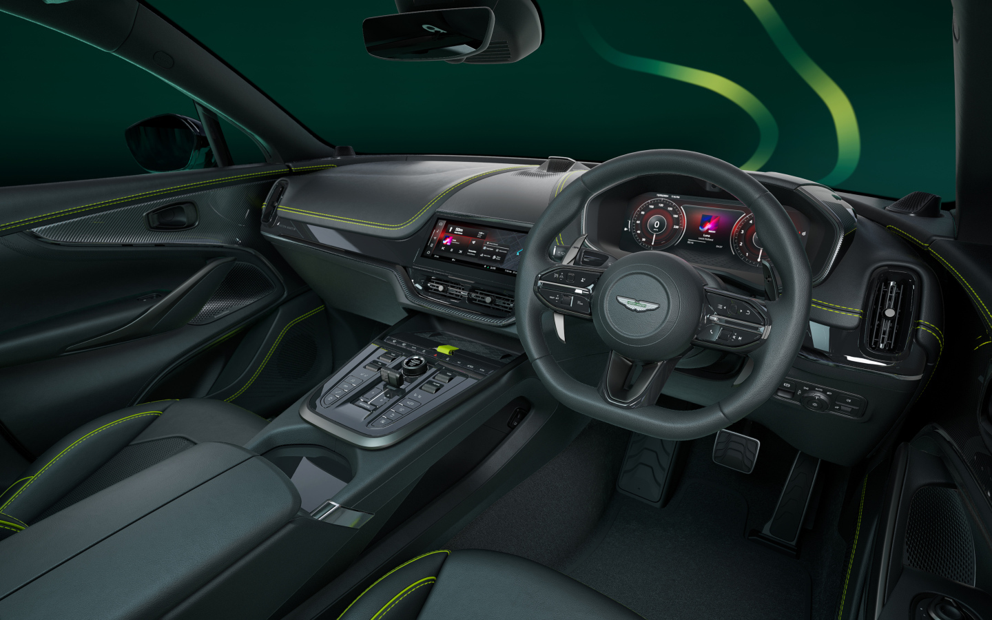 Кожаный салон автомобиля Aston Martin DBX707 AMR24 Edition