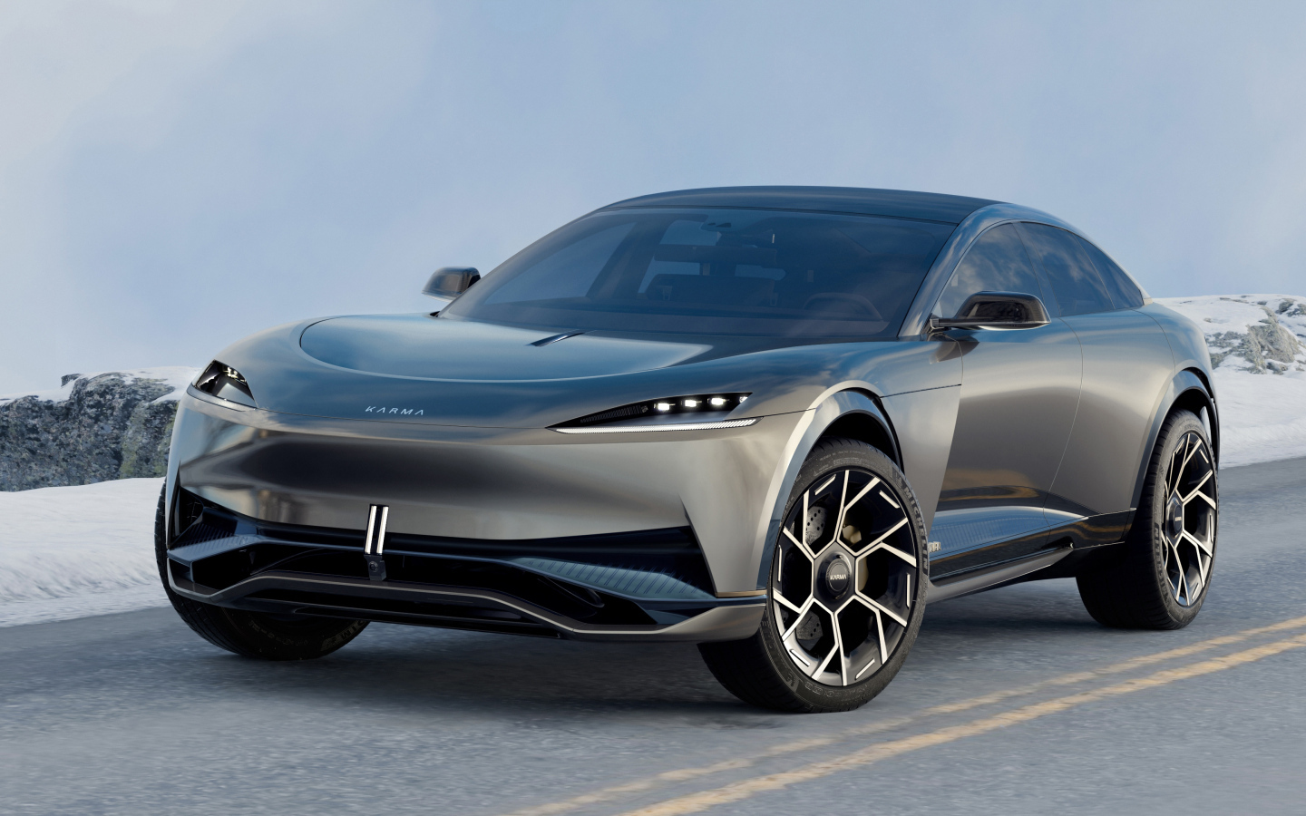 Автомобиль Karma Ivara зимой