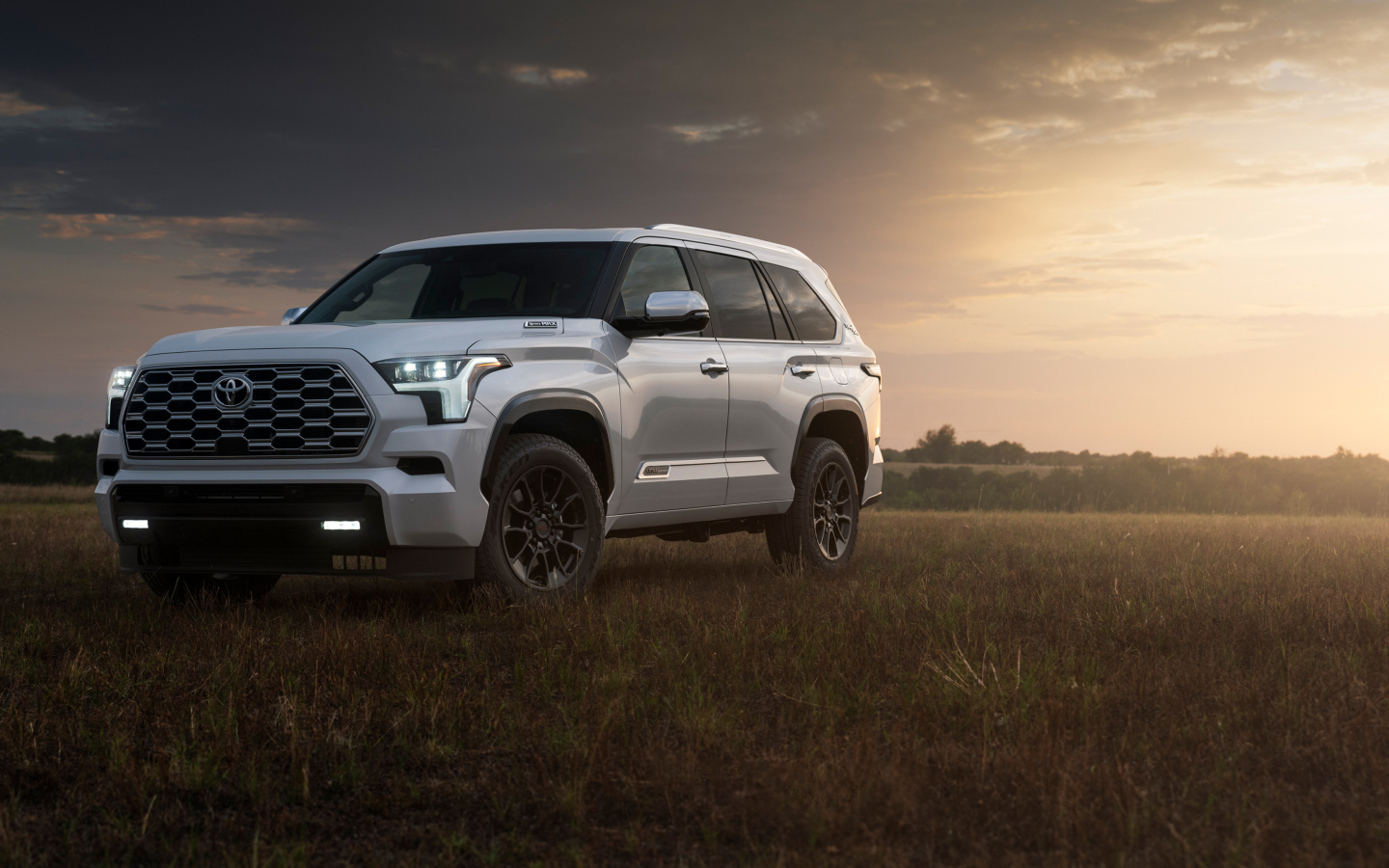 Автомобиль Toyota Sequoia 1794 Edition 2025 года в поле